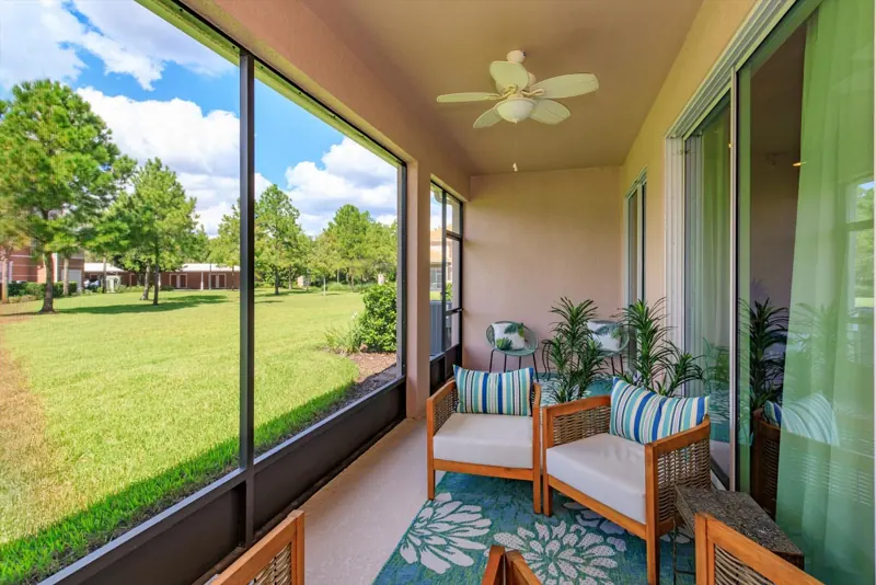 Screened lanai