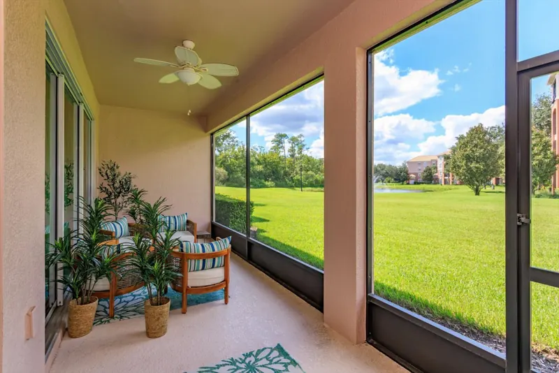 Screened lanai