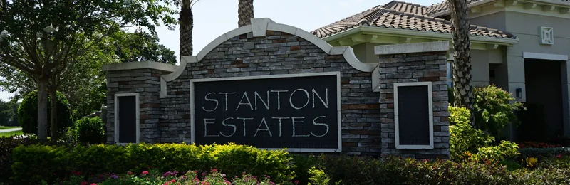 Stanton Estates community entrance sign, Winter Garden FL 34787